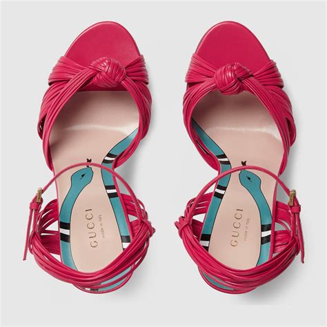 gucci knot sandal|gucci sandals for women.